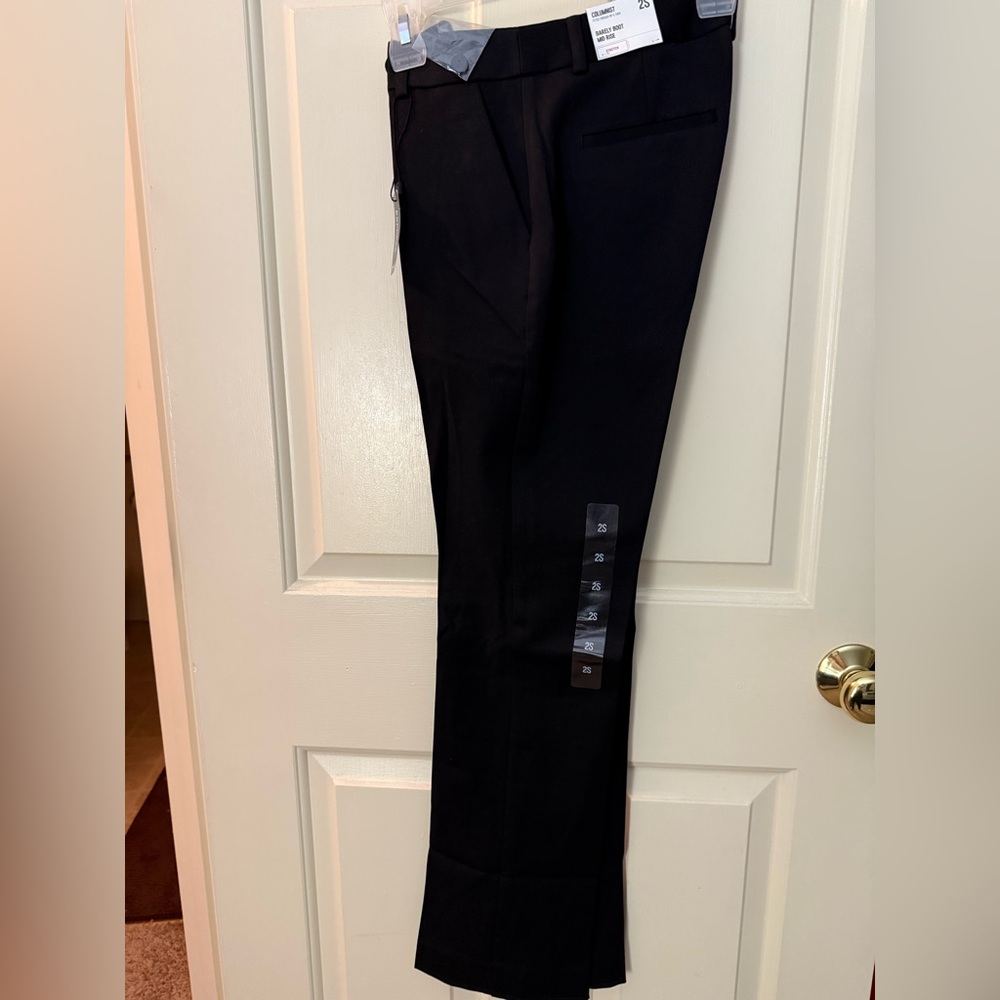 Express Columnist Black Barely Boot Cut Pants